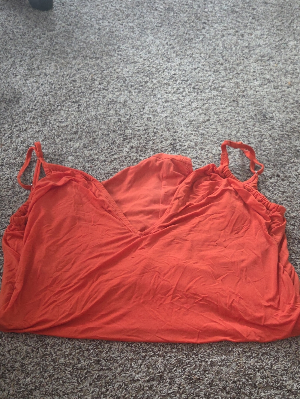 Kona Sol Bright Orange V-Neck One Piece Swim